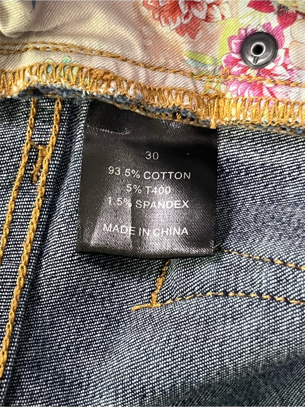 Johnny Was Skinny Jeans Size 30 Boho Festival Stretch Denim Mid Rise Dark Wash - Picture 7 of 11